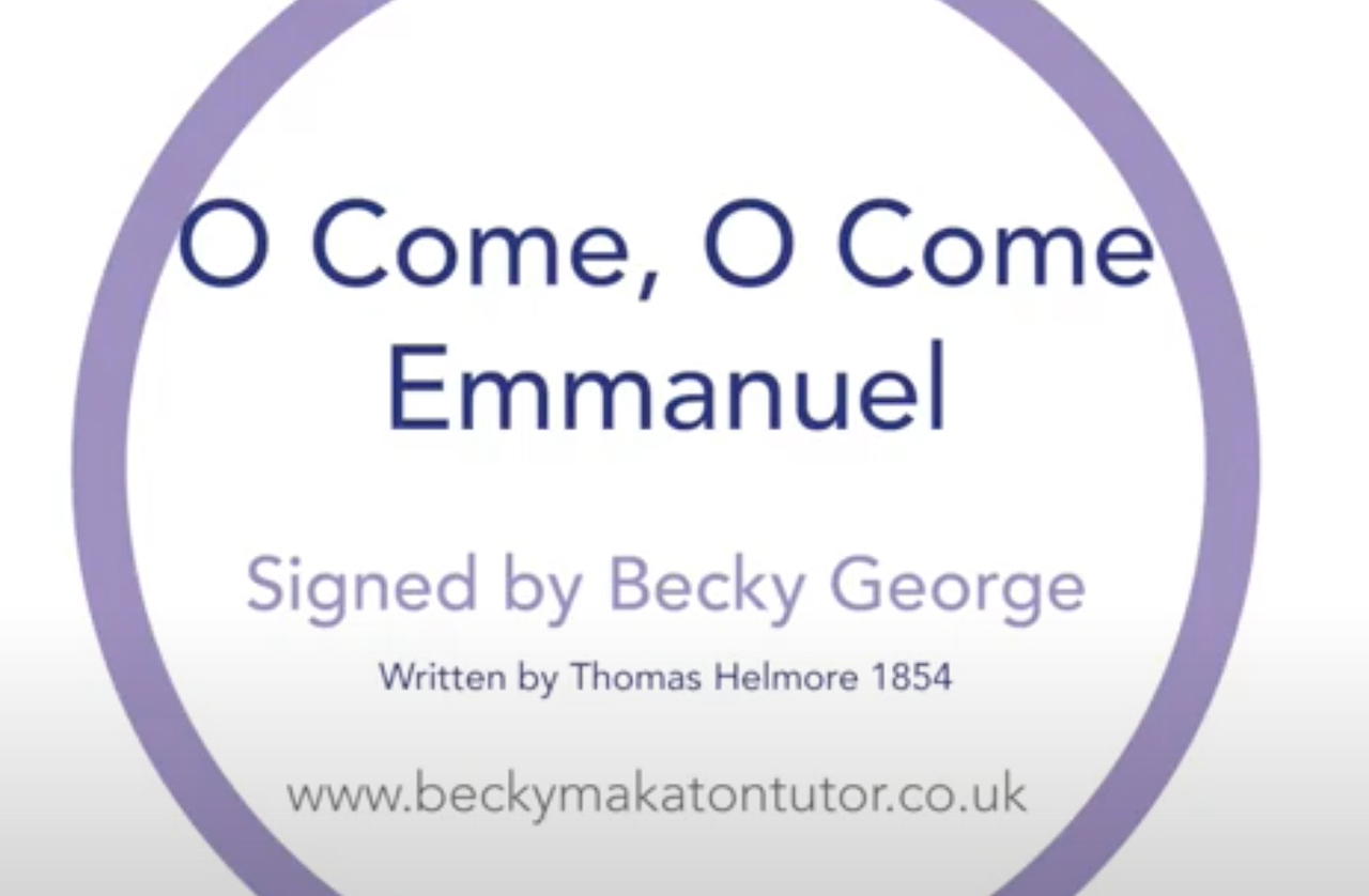 Screenshot from signed video of Christmas carol